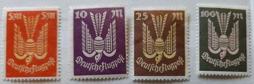 German Empire Airmail Stamps 1919-1923 Lot of 21 Stamps