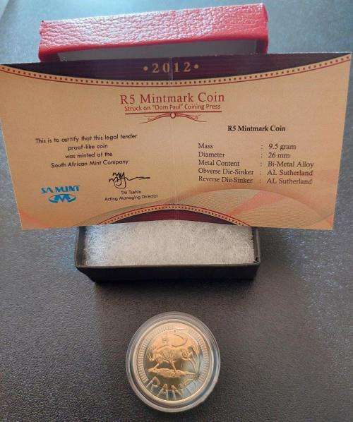 2012 `oom Paul` R5 with Coin World mintmark!