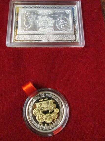 2011 SARB : 90th Anniversary STERLING SILVER Set with original proof coin!