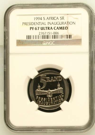 1994 Presidential Inauguration R5, NGC graded PF67 Ultra Cameo