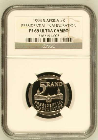 1994 Presidential Inauguration R5, NGC graded PF69 Ultra Cameo