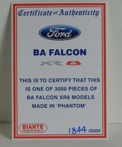 Ford Falcon BA XR8 by Biante - Australian model