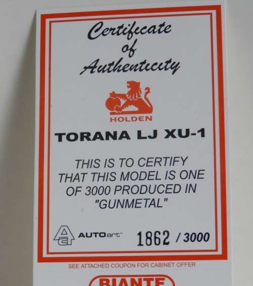 Holden LJ Torana XU-1 1:43 by Autoart
