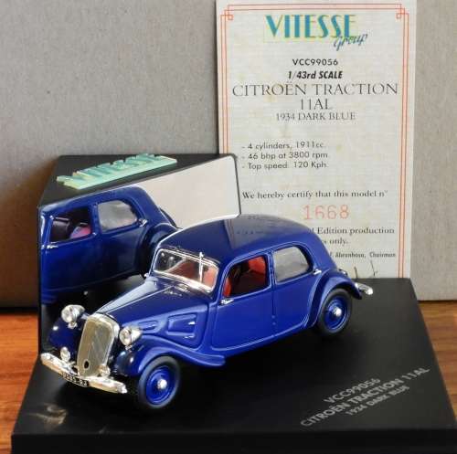 Citroen Traction 11AL (1934)  1:43  - Limited Edition - by Vitesse