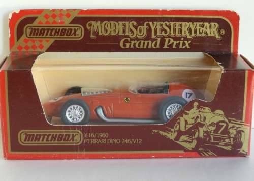 Ferrari Dino 246/V12  (1950)  Matchbox `Models of Yesteryear` Grand Prix series