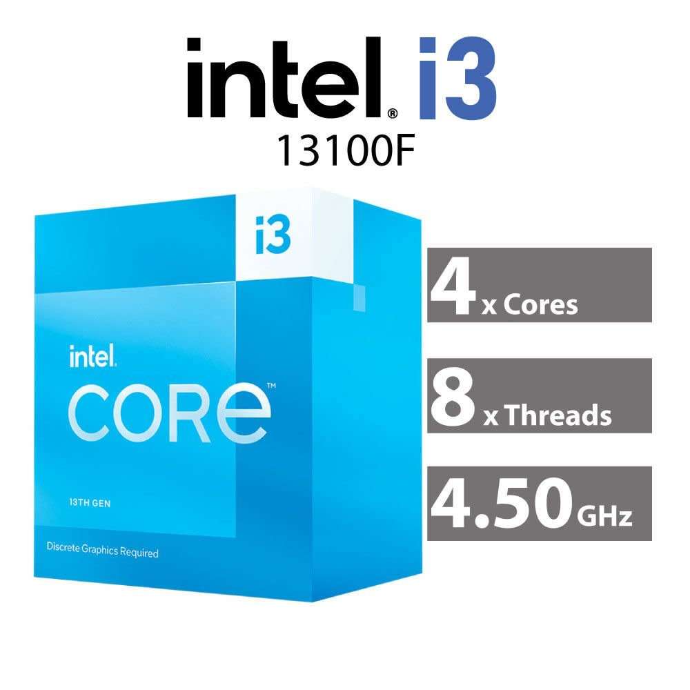 Intel® Core i3-13100F Processor  (12M Cache- up to 4.50 GHz)