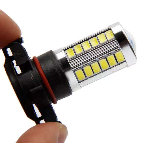 2x 33SMD H16 5202 PSX24W LED Bulb LED Chips 12V 360 Degree 850lm 6000K