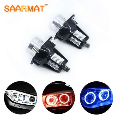 2X 10W BMW E60 E61 E63 E64 E70 X5 E71 X6 E82 E87 E89 Z4 E90 E91 M3 LED CANBUS Angel Eyes light