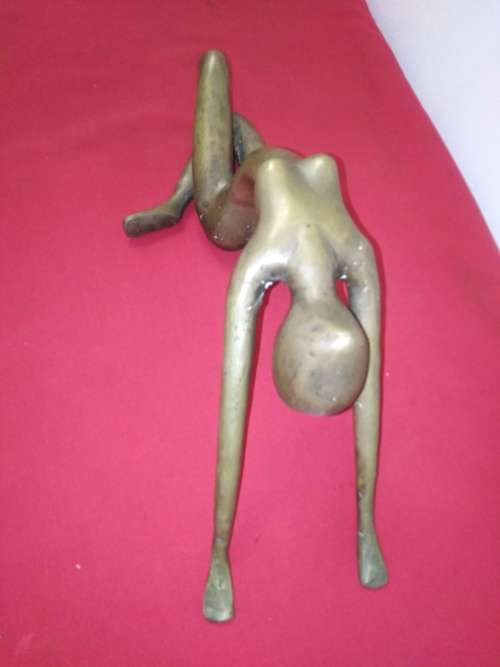 Vintage Brass/Bronze Lady Figure - Please C Pics for condition