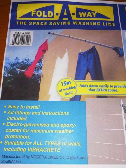 Fold away washline