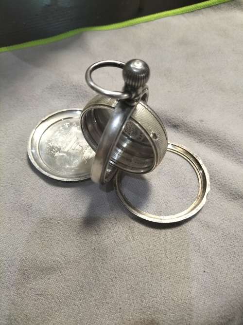 Very rare E.A Muckle 18s reversible coin silver pocket casing extremely collectable