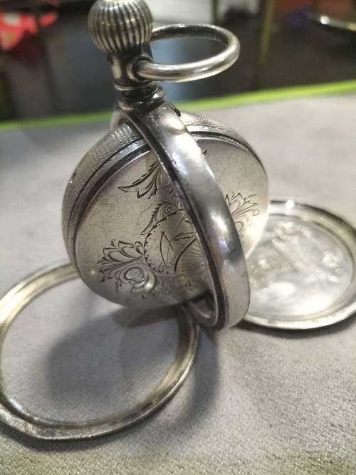 Very rare E.A Muckle 18s reversible coin silver pocket casing extremely collectable