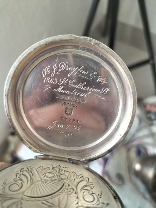 Very rare E.A Muckle 18s reversible coin silver pocket casing extremely collectable