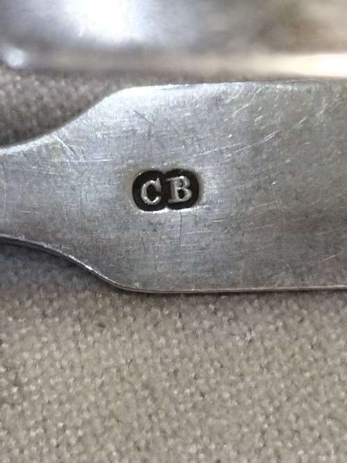 Antique sterling silver hallmark sugar tongs