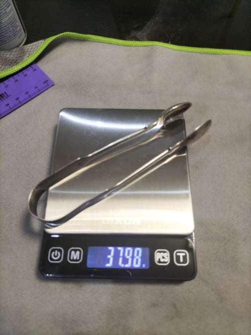 Antique sterling silver hallmark sugar tongs