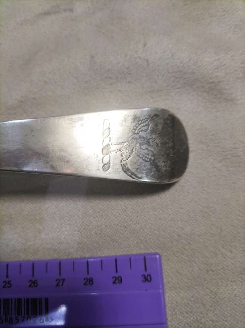 Huge 158 g antique sterling silver hallmark soup spoon