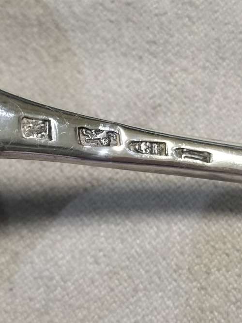 Huge 158 g antique sterling silver hallmark soup spoon