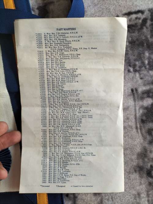 Master mason member masonic apron,gloves,booklet and carry case dont miss out