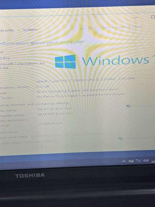 4x Toshiba icore 7 laptops new 500gb hardrive  all for one bid