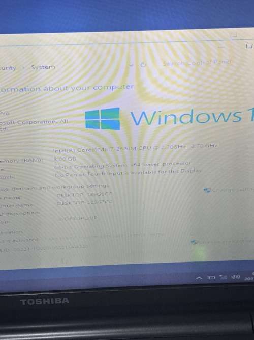 4x Toshiba icore 7 laptops new 500gb hardrive  all for one bid