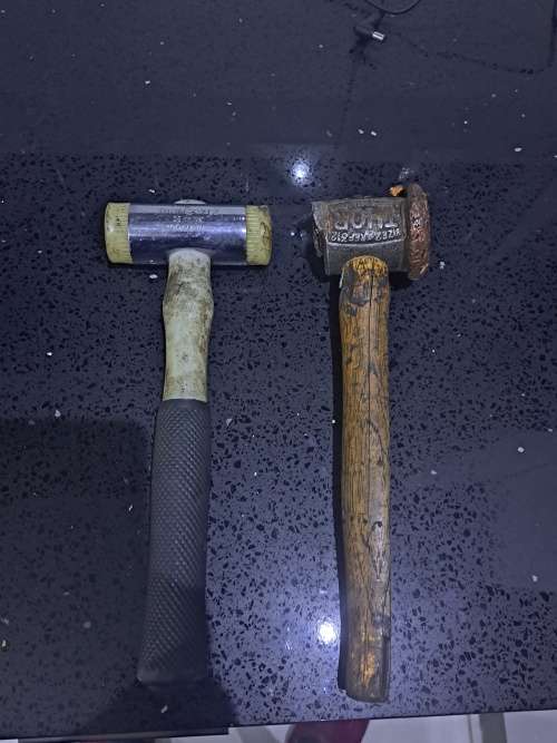 2x antique thor hammers made in england