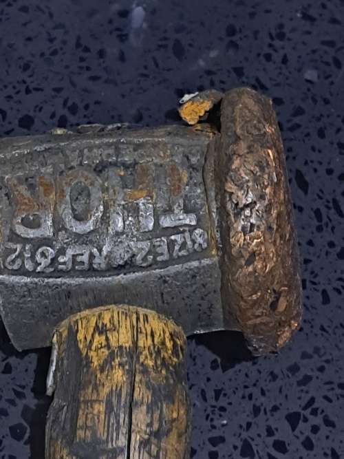 2x antique thor hammers made in england