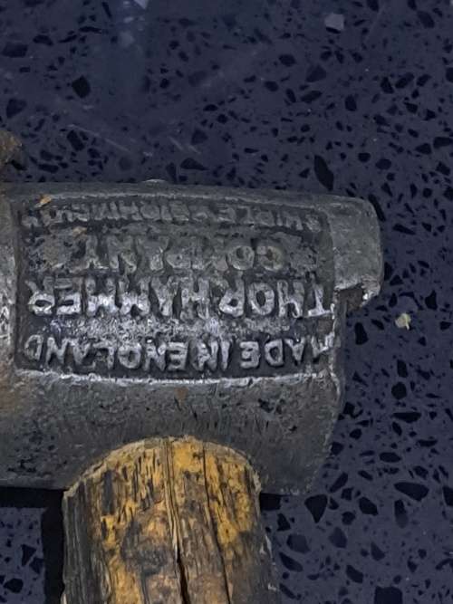 2x antique thor hammers made in england