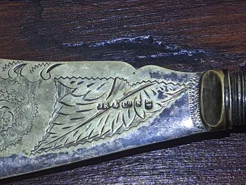 Antique english fish servers extremly old what a beautifull piece