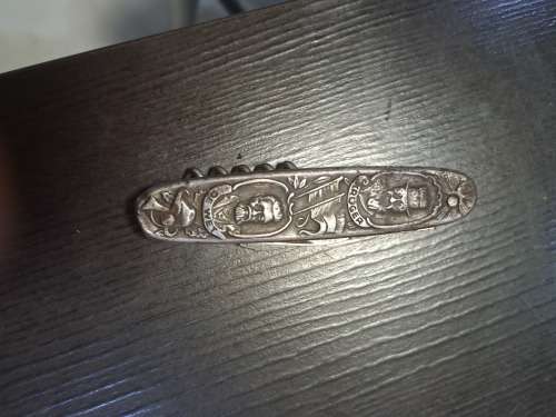 AN EXCEPTIONALLY RARE ANTIQUE `PAUL KRUGER and GENERAL DE WET` POCKET KNIFE