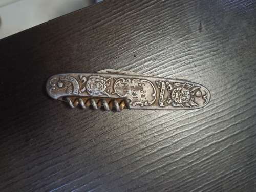 AN EXCEPTIONALLY RARE ANTIQUE `PAUL KRUGER and GENERAL DE WET` POCKET KNIFE