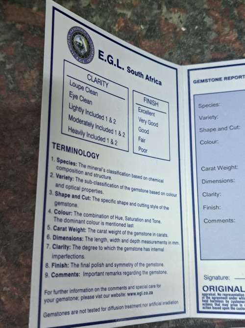 Natural sapphire 1.88ct good grading bargain starting at R1