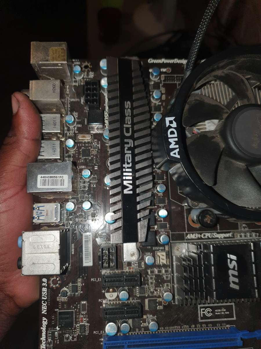 AMD motherboard n CPU DDR3 8 gig ram