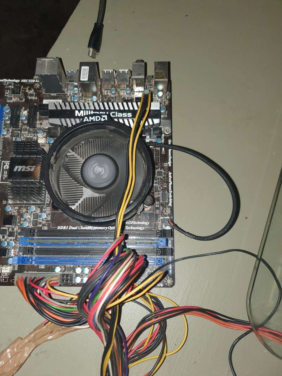 AMD motherboard n CPU DDR3 8 gig ram