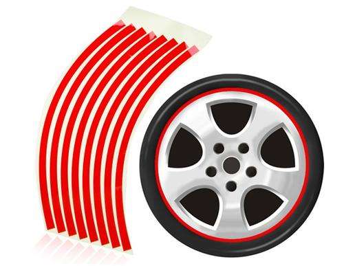 Striped Reflective Sticker for Car Wheels