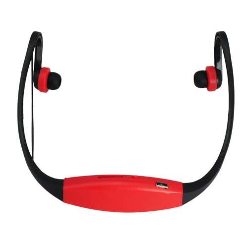 C2 Sport Headphone Mp3 Player Support Max 32GB TF Card ~ Red