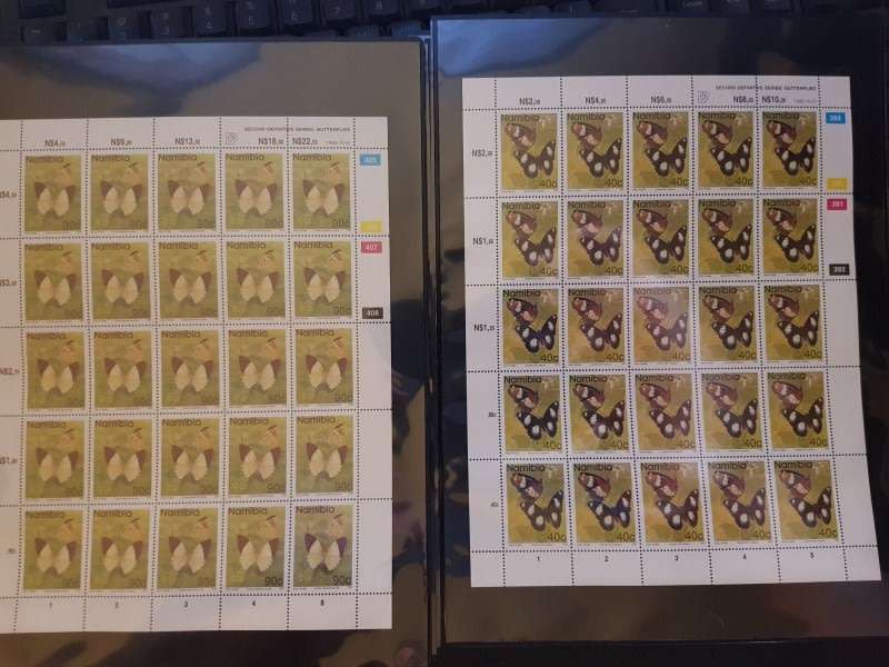 Namibia 1993 Definitive Full sheets. As per scan. MNH