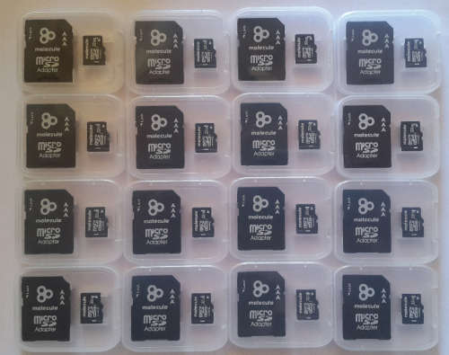Molecule 32GB Micro SD card + SD Adapter  - NEW! Class 10 UHS 1 -  1 Year Warranty!