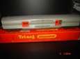 Tri ang. Tri ang Railways. R130 Baggage Car. T.C. Series. Grey and red.