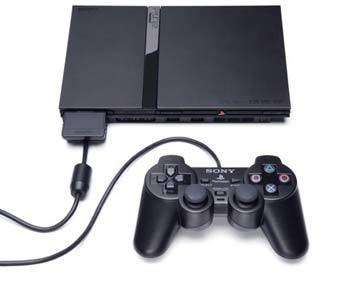 PlayStation 2 Slim + 2 controller + 3 Games