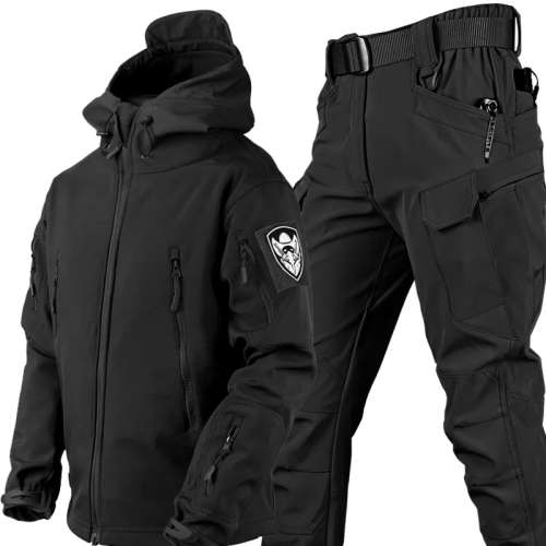 Tactical 2pc Set Outdoor Tactical Jacket & Pants For Military Security Hunting Biking Hiking Spor