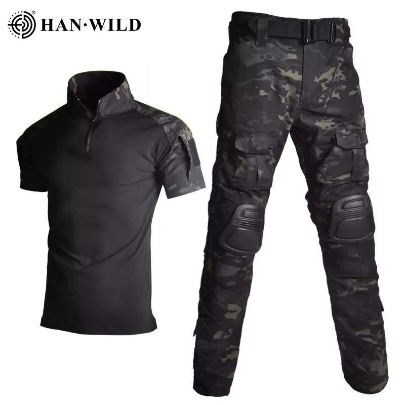 Tactical Shirt & Pants Summer Outdoor Camping Fishing Military Grade Security Suit