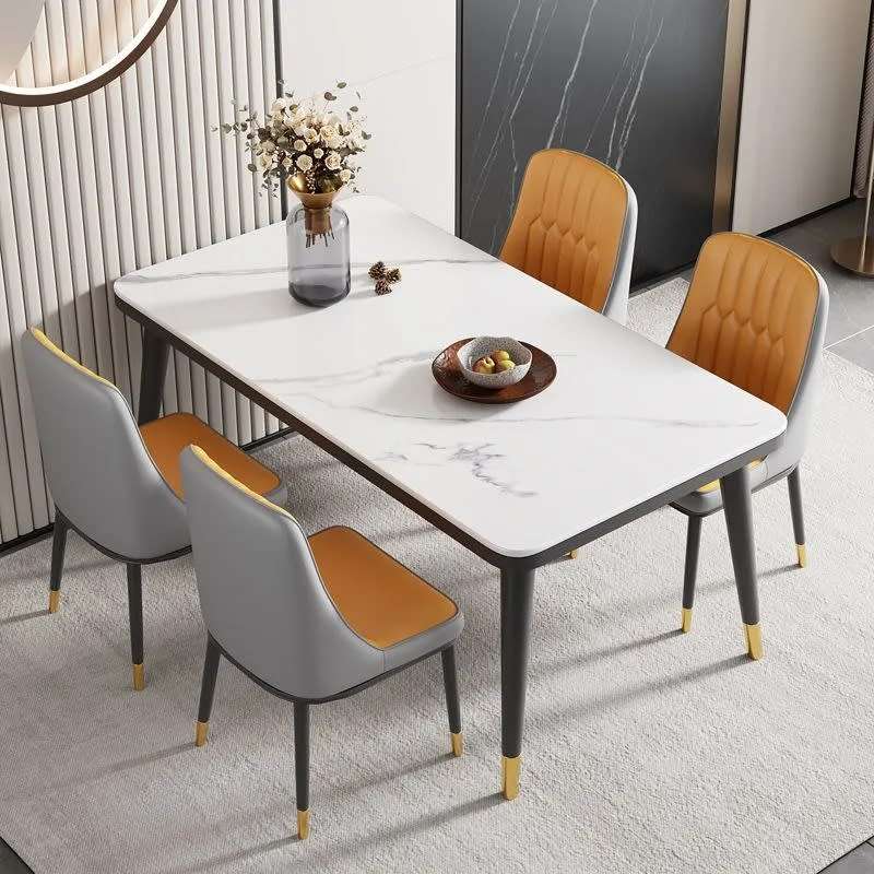 Rits 4 Seater Dining Table Set With Chairs For Home Kitchen Office Hotel Restaurant Decor Use