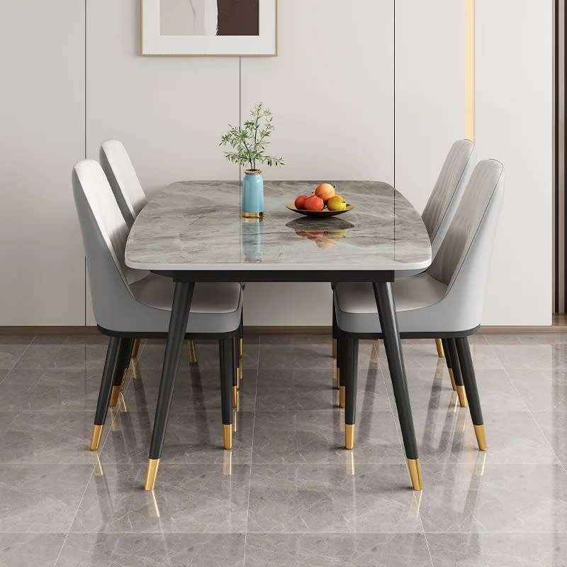 Rits 4 Seater Dining Table Set With Chairs For Home Kitchen Office Hotel Restaurant Decor Use