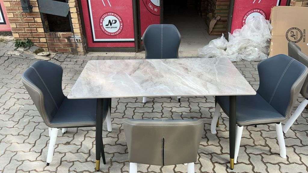 4 Seater Dining Set Table With Chairs For Home Hotel Office