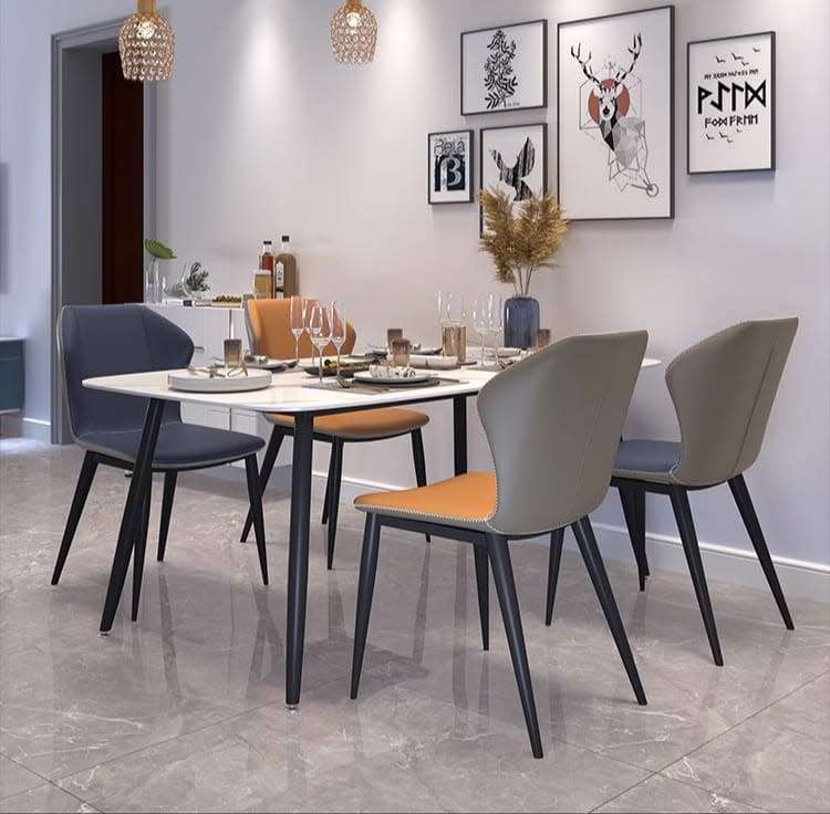 4 Seater Dining Set Table With Chairs For Home Hotel Office