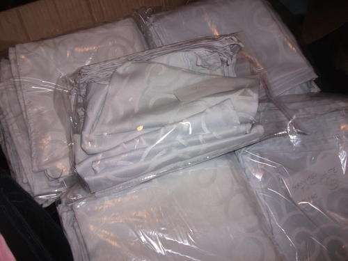 White Damask Napkins - 40 x 40cm- 95 piece set