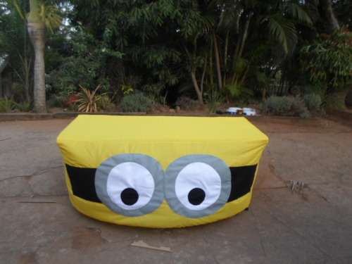 Minion Drop on Trestle Table Tablecloth