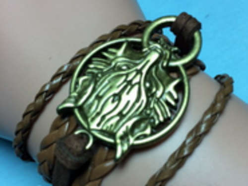 INFINITY BRACELET WOLF BROWN