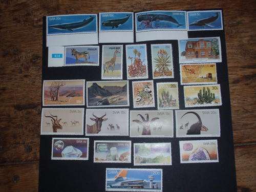 A SELECTION OF UNUSED AND USED SWA STAMPS