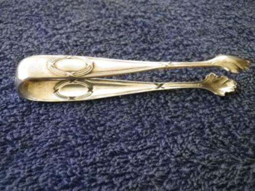 Silver sugar tongs,german 800 silver made around 1900.